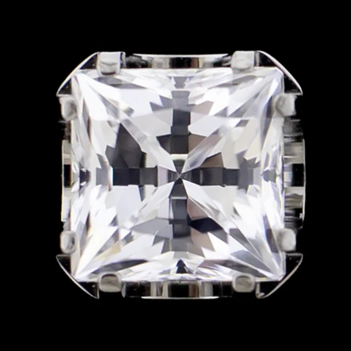 Axel - 14G Internally Threaded Square Prong Set End - Khrysos Jewelry
