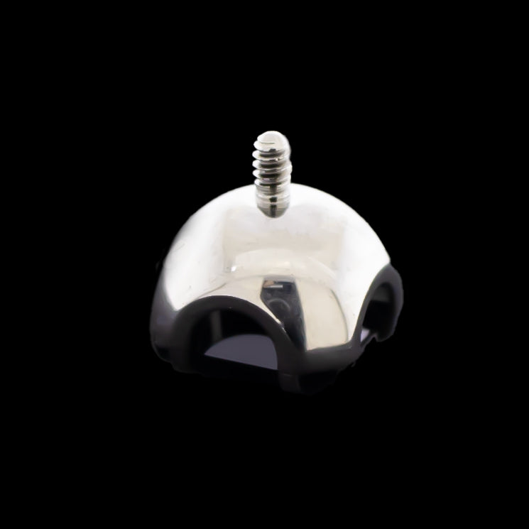 Axel - 14G Internally Threaded Square Prong Set End - Khrysos Jewelry