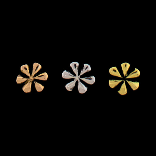 Ettie - 18KT Gold Threadless End - Khrysos Jewelry