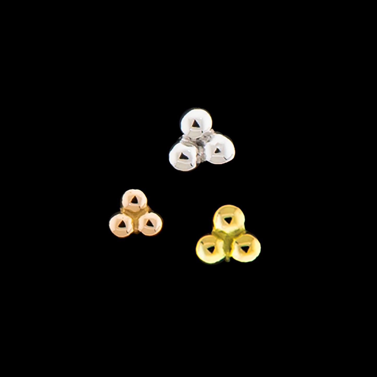 Trilogy - 18KT Gold Threadless End - Khrysos Jewelry