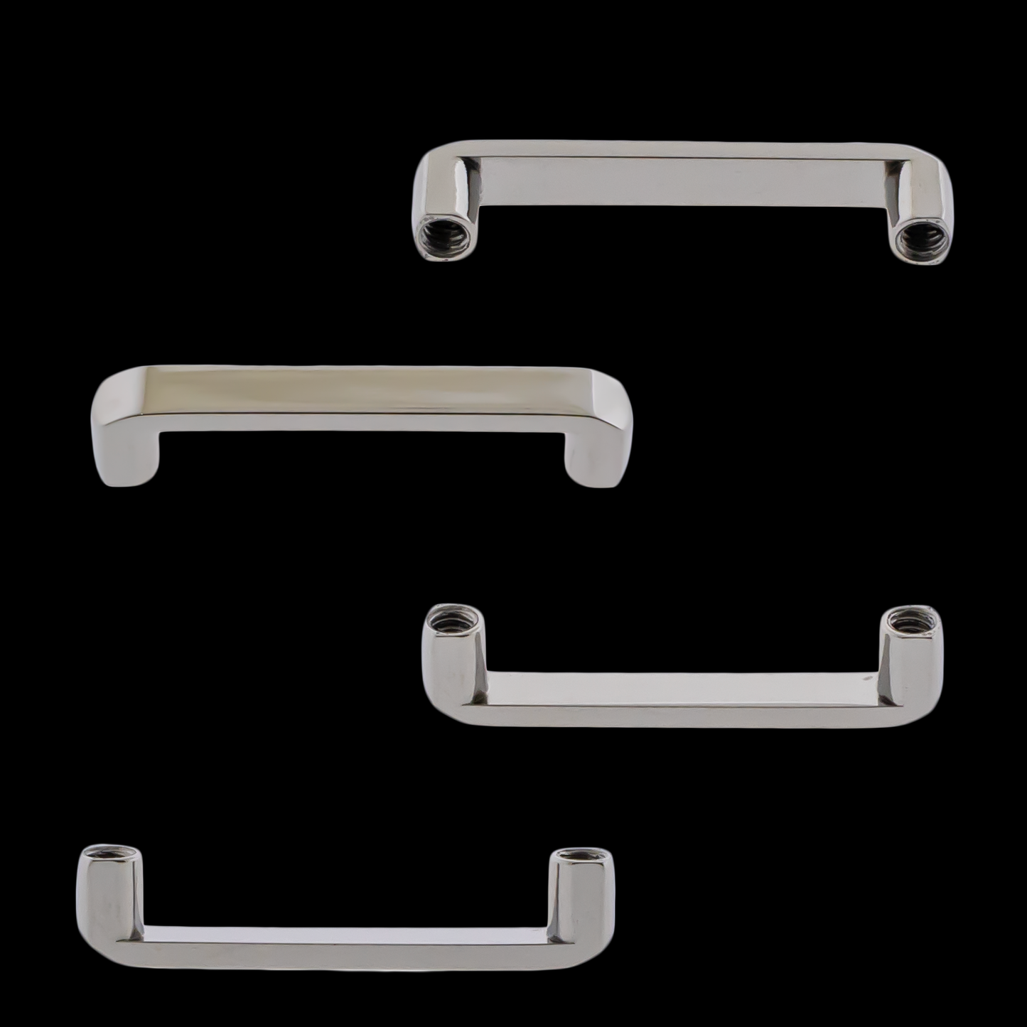 Titanium Internally Threaded Flat Surface Barbell – Bar Only - Khrysos Jewelry