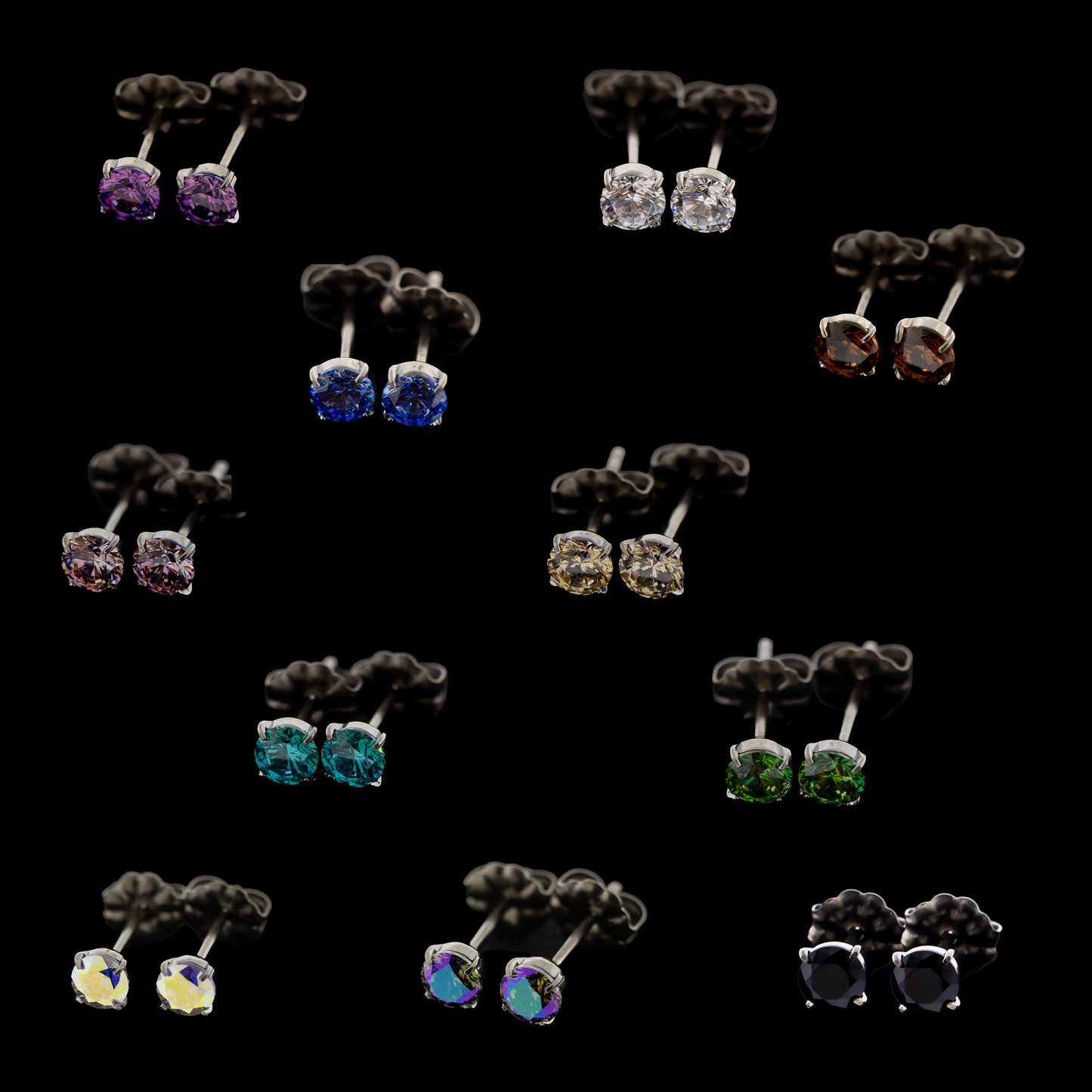 Dejah - Earring Studs - Khrysos Jewelry