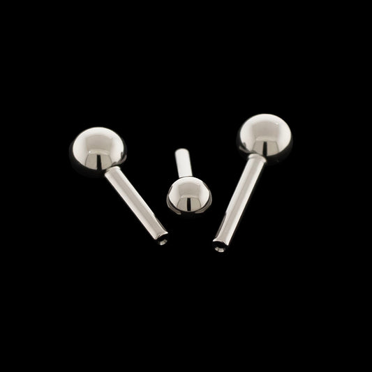 14G Titanium Threadless Barbell Post - Khrysos Jewelry