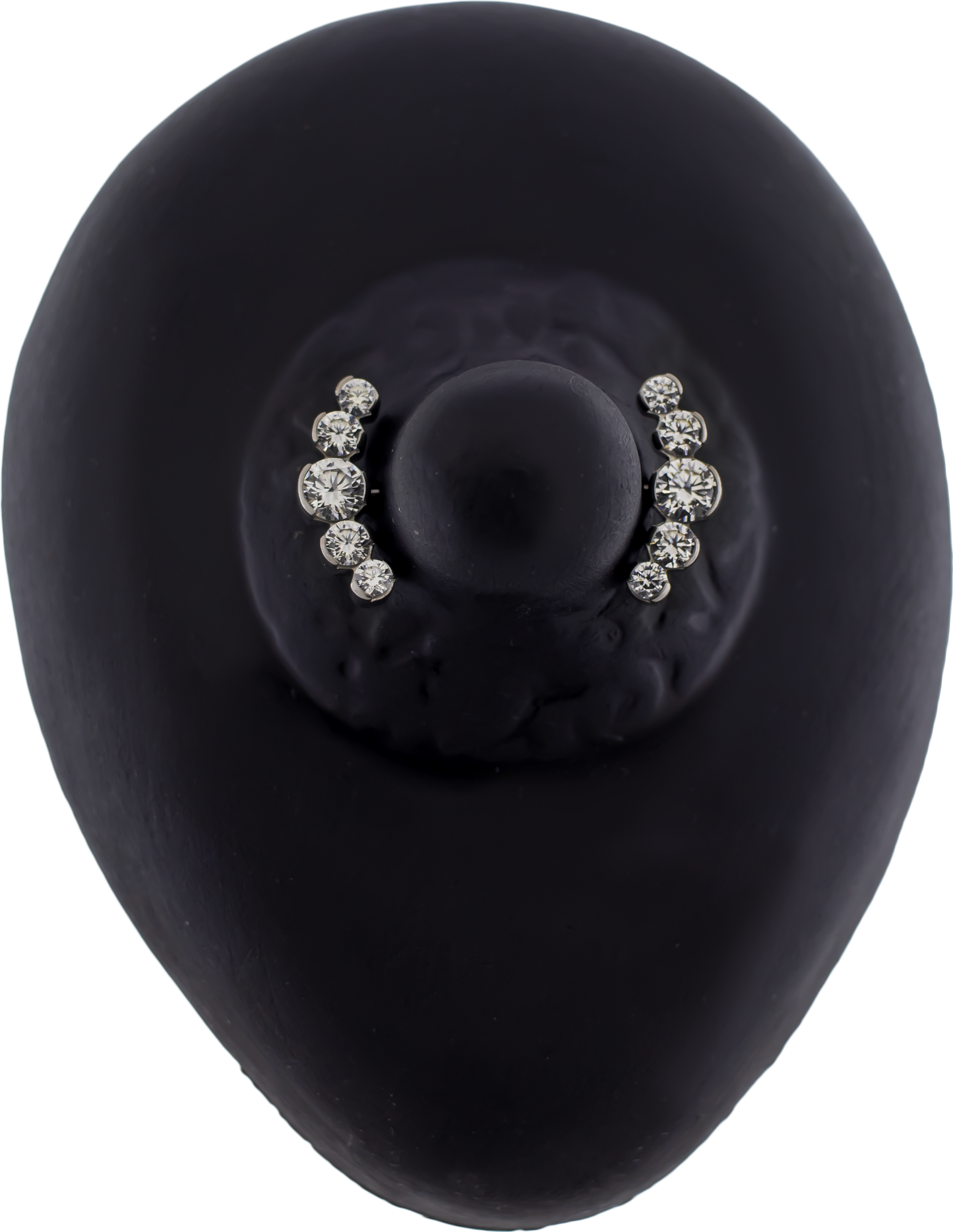 Dahlia- Front Facing Threadless Crescent End - Khrysos Jewelry
