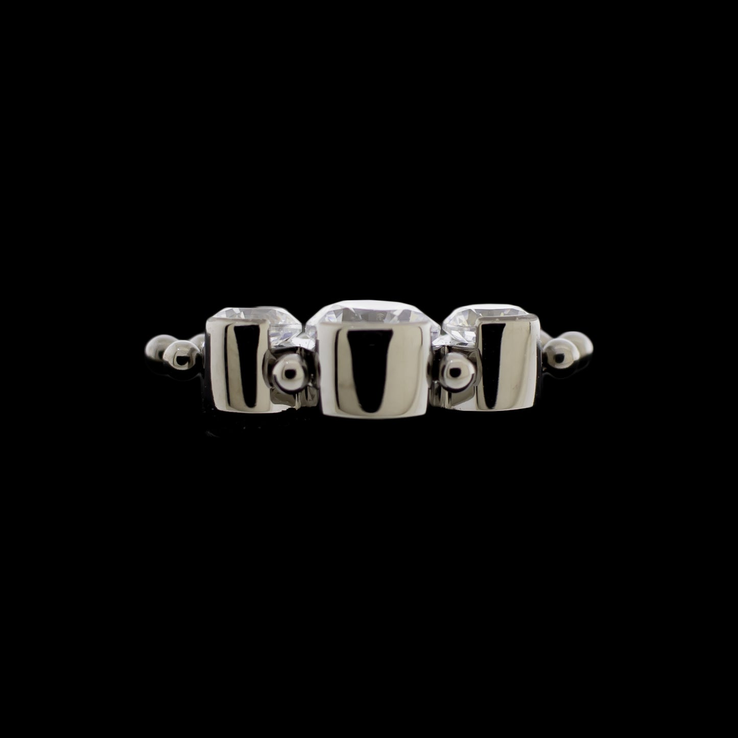Ember- Front Facing Threadless End - Khrysos Jewelry