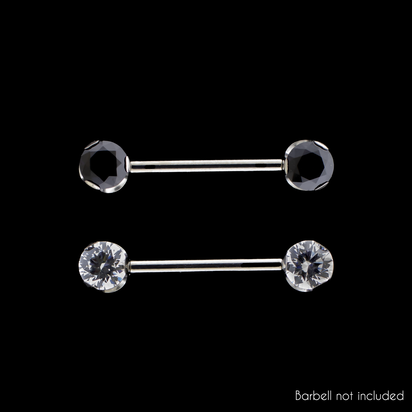 Keon- Round Front Facing Prong Set Low Profile End - Khrysos Jewelry