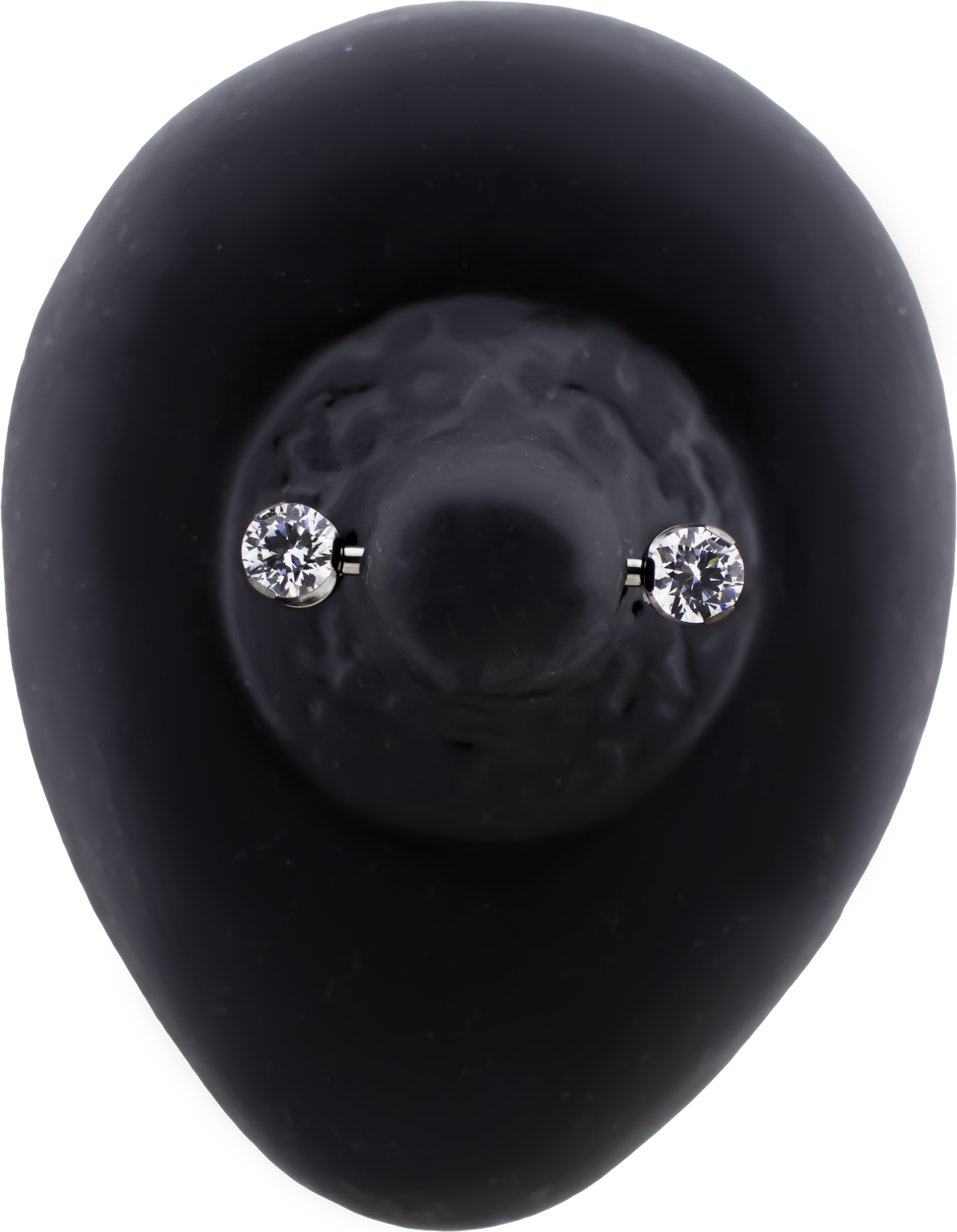 Keon- Round Front Facing Prong Set Low Profile End - Khrysos Jewelry