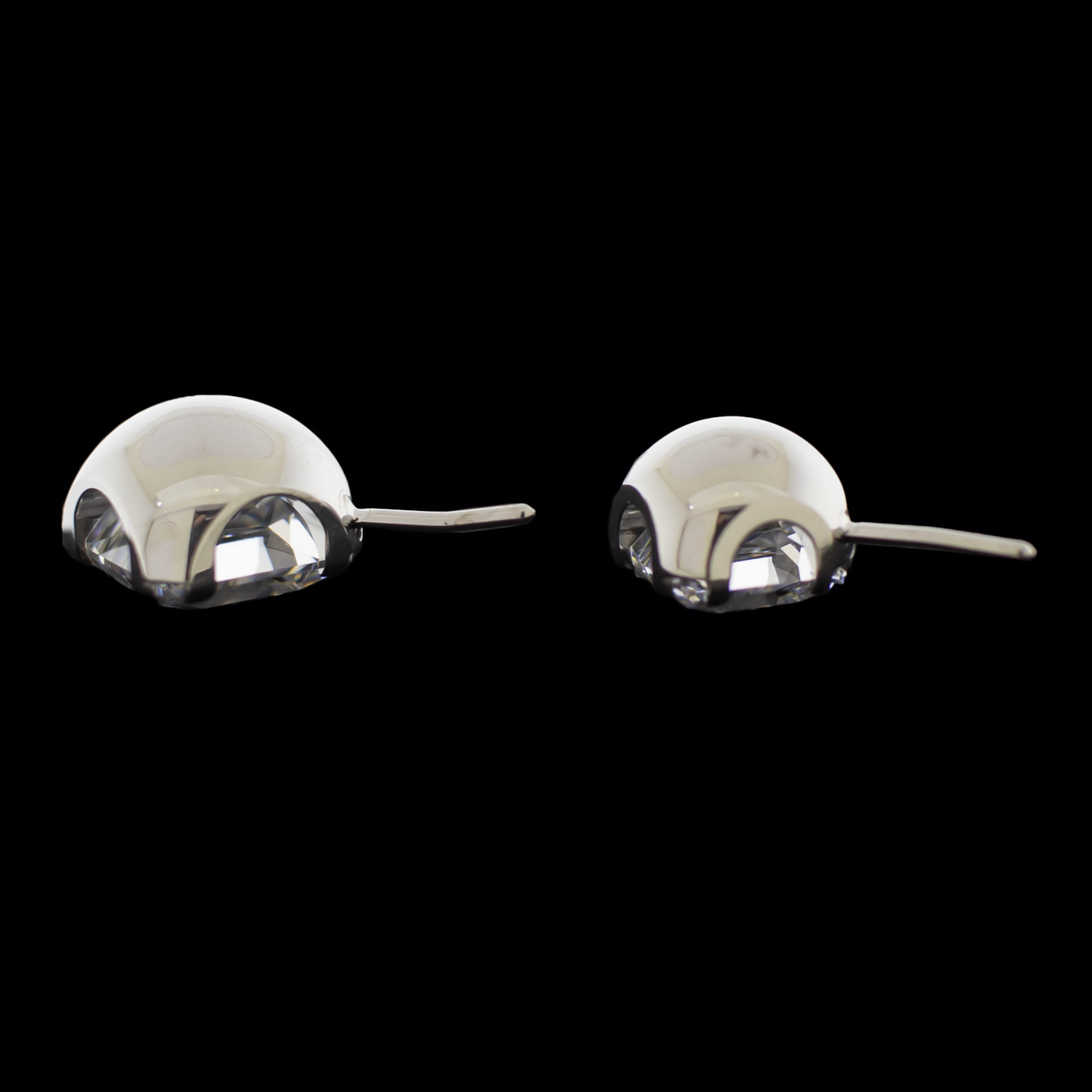 Axel- Square Front Facing Prong Set Low Profile End - Khrysos Jewelry