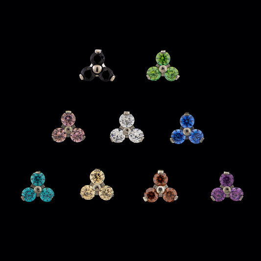 14G Trinity - Internally Threaded - Khrysos Jewelry