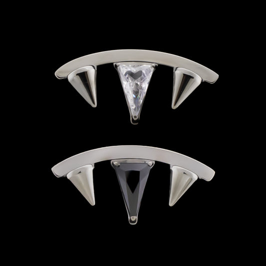 Noir - Titanium Threadless End - Khrysos Jewelry