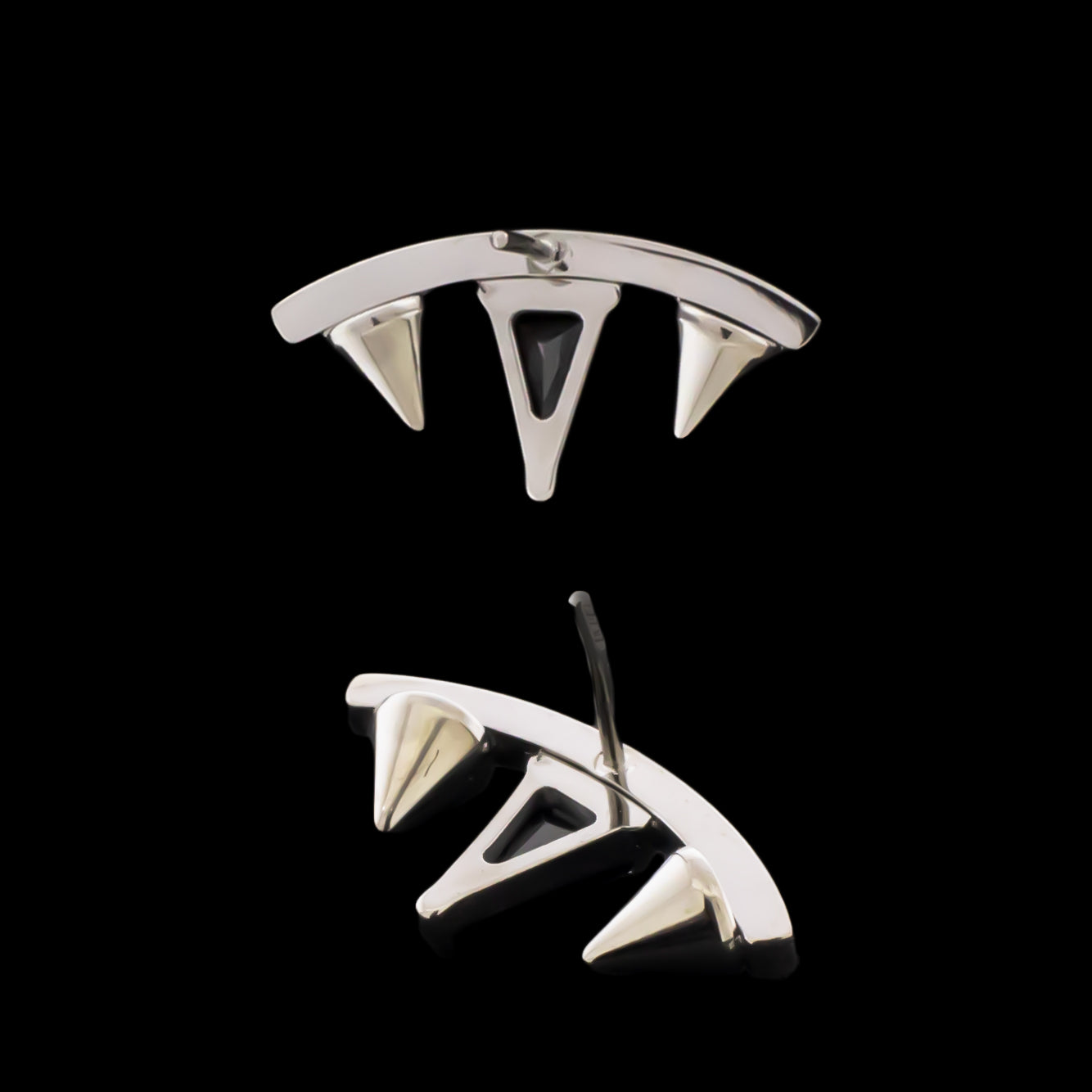 Noir - Titanium Threadless End - Khrysos Jewelry