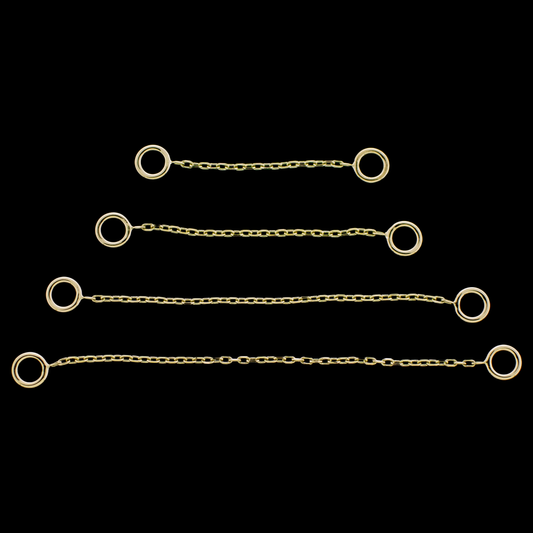 14KT Gold Chain- Elongated Links - Khrysos Jewelry