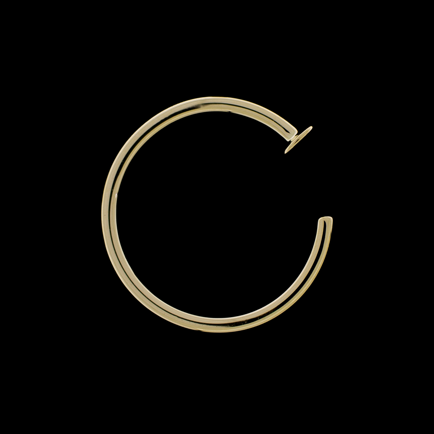 14K Gold Nose Hoop - Khrysos Jewelry