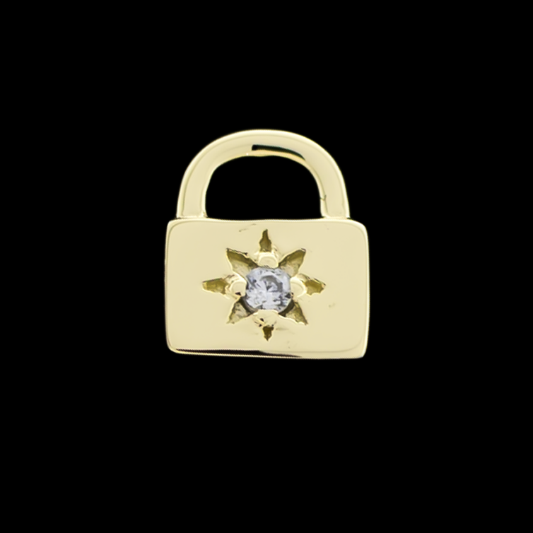 Solange - 14kt Gold Threadless End - Khrysos Jewelry