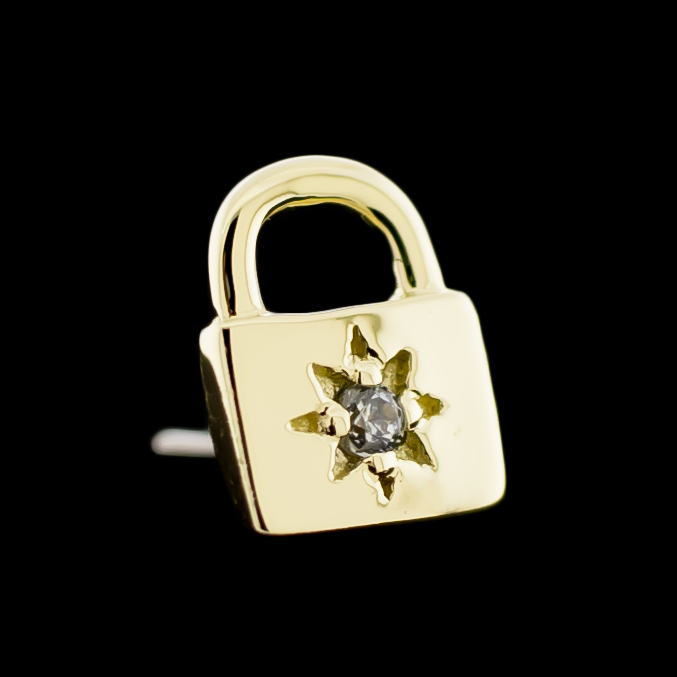 Solange - 14kt Gold Threadless End - Khrysos Jewelry