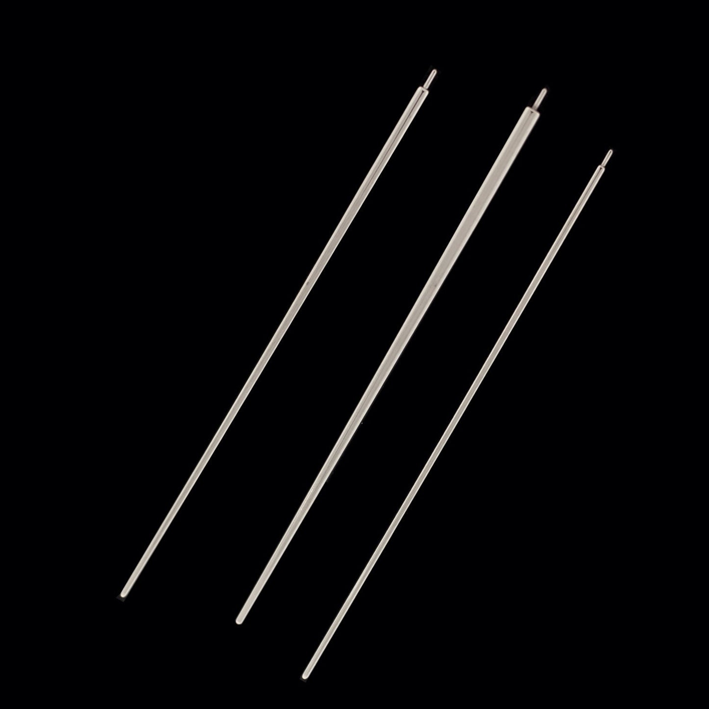 Pre-Sterilized 2" Steel Pin Tapers | 18G to 16G - Khrysos Jewelry