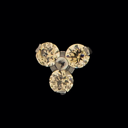 16G/18G Trinity - Internally Threaded - Khrysos Jewelry