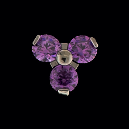 16G/18G Trinity - Internally Threaded - Khrysos Jewelry