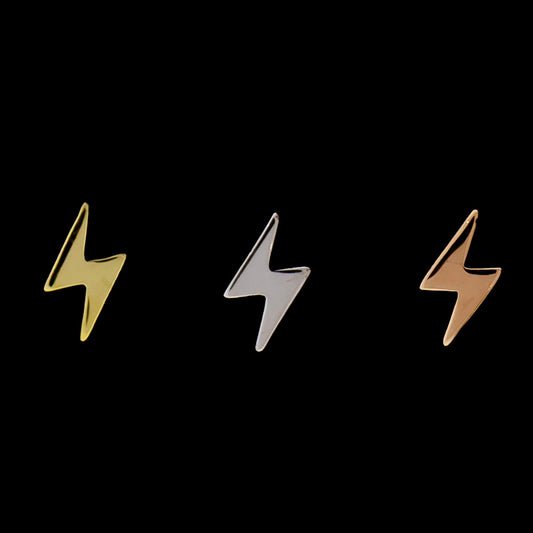 Flash - 18KT Gold Threadless End - Khrysos Jewelry