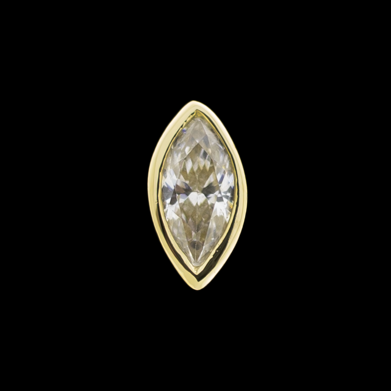 Velora - 14KT Threadless End - Khrysos Jewelry
