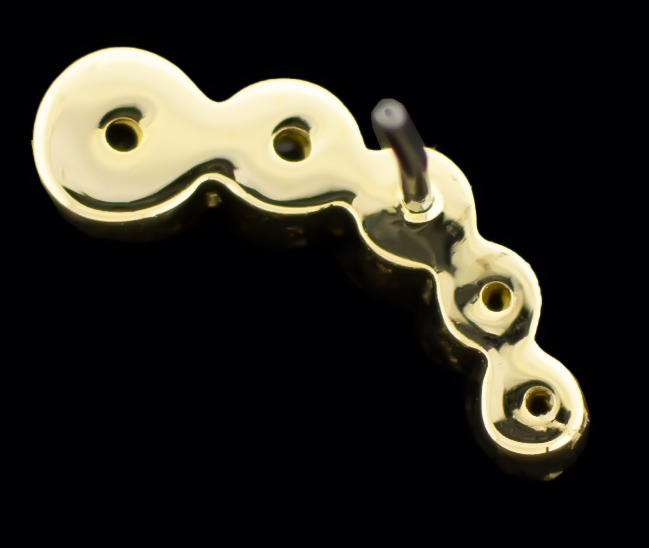 Jovi - 14KT Gold Threadless End - Khrysos Jewelry