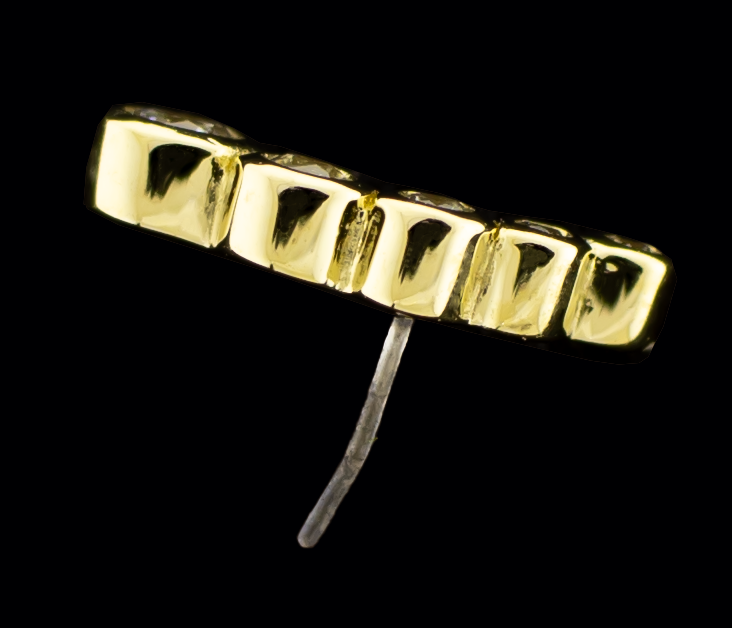Jovi - 14KT Gold Threadless End - Khrysos Jewelry