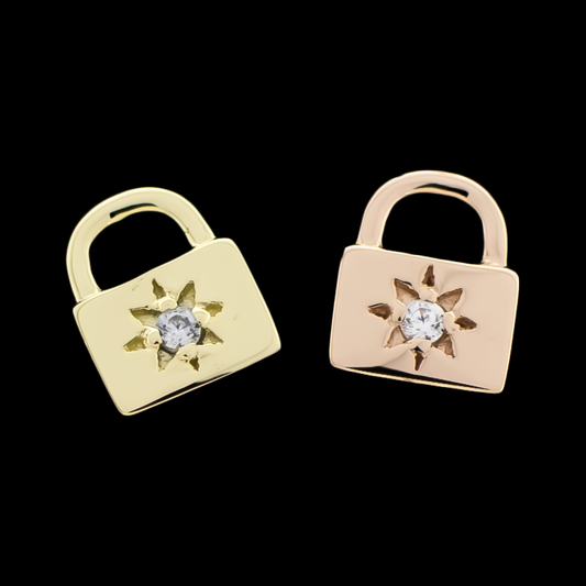 Solange - 14kt Gold Threadless End - Khrysos Jewelry