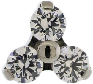 Ellie - 16G Titanium Internally Threaded End - Khrysos Jewelry