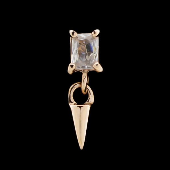 Nolani - 14Kt Gold Threadless End - Khrysos Jewelry