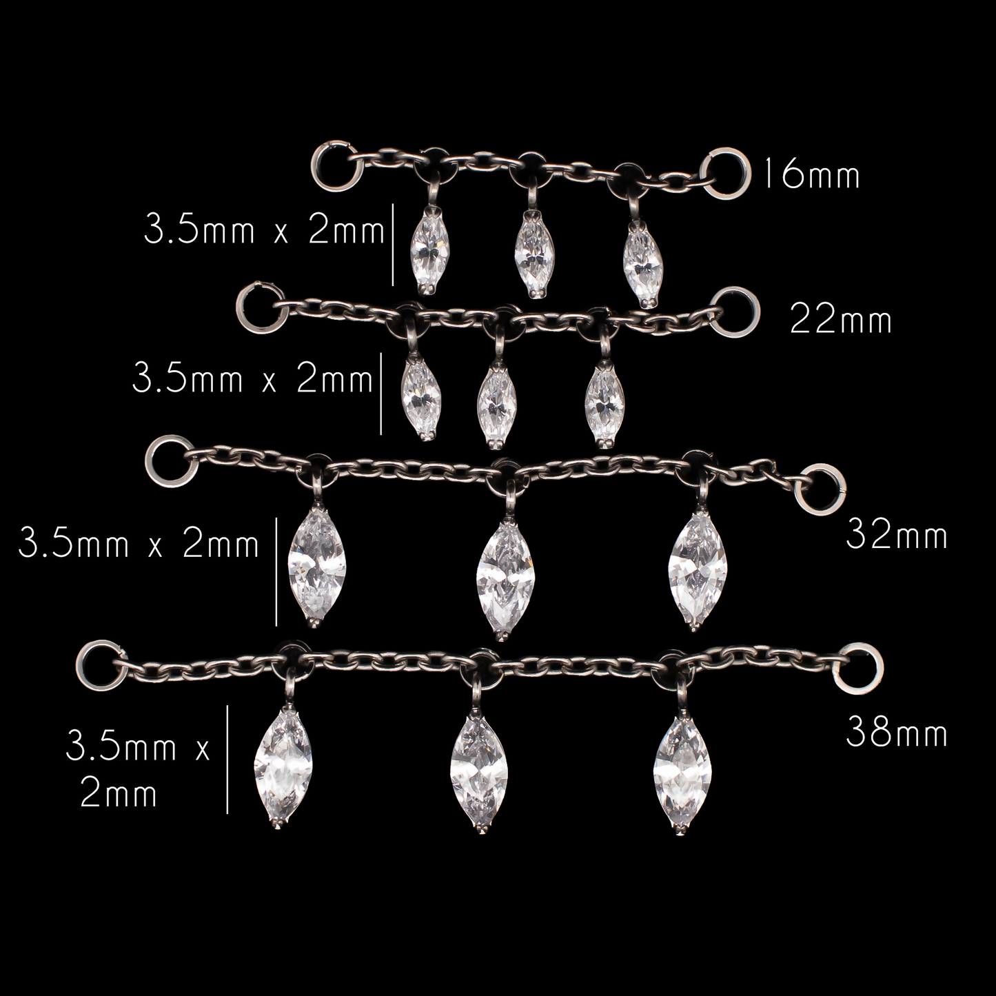 Elijah - Marquise Chain - Khrysos Jewelry