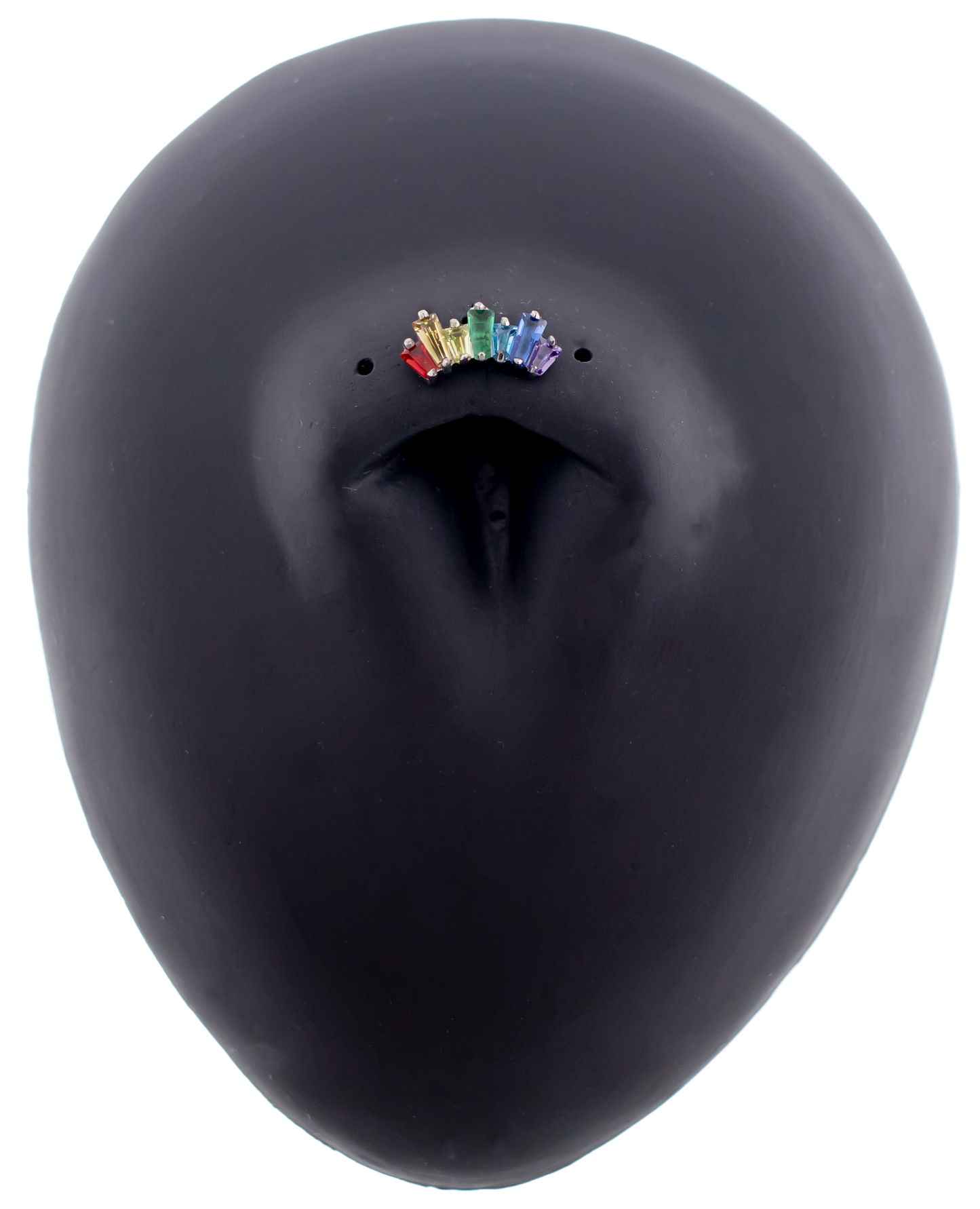 Bridger - Titanium Rainbow Internally Threaded End - Khrysos Jewelry