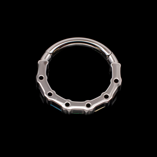 Victoria - Rainbow Hinged Ring - Khrysos Jewelry