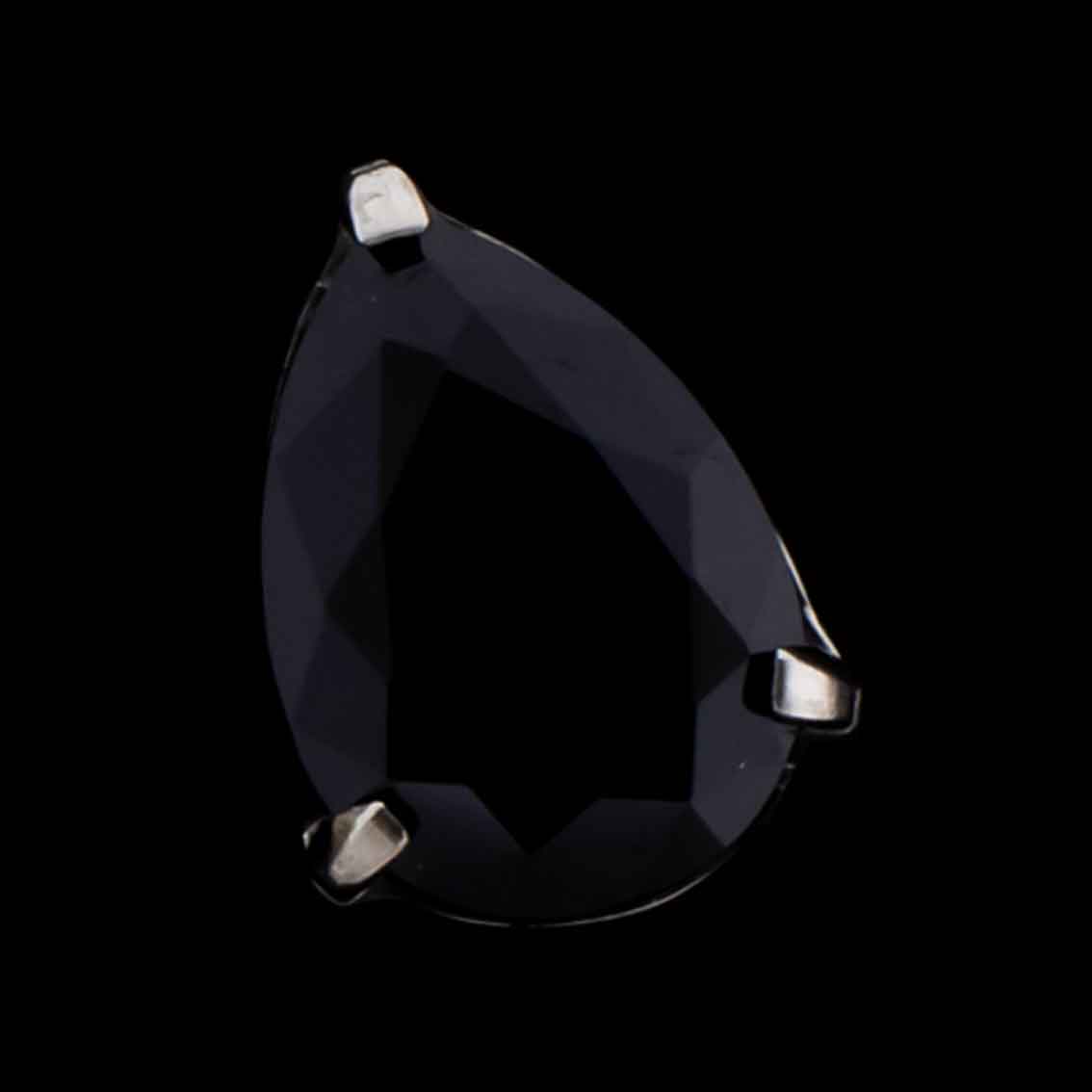 Pyrus- Pear Shaped Premium Zirconia Threadless End - Khrysos Jewelry