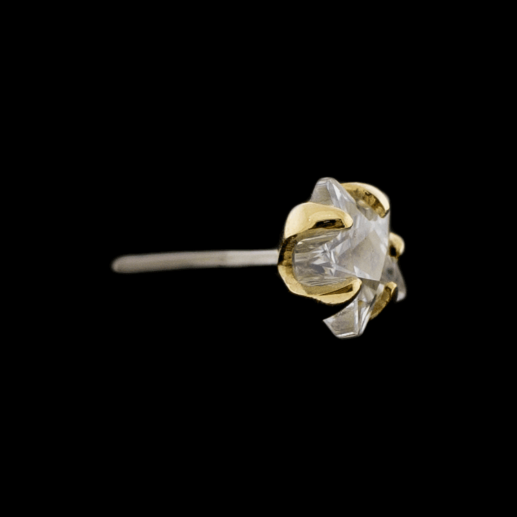 Celestia - 14KT Gold Threadless End - Khrysos Jewelry