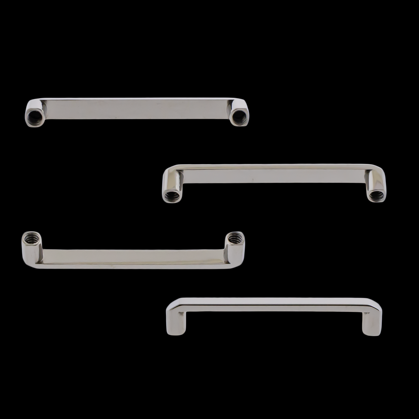 Titanium Internally Threaded Flat Surface Barbell – Bar Only - Khrysos Jewelry