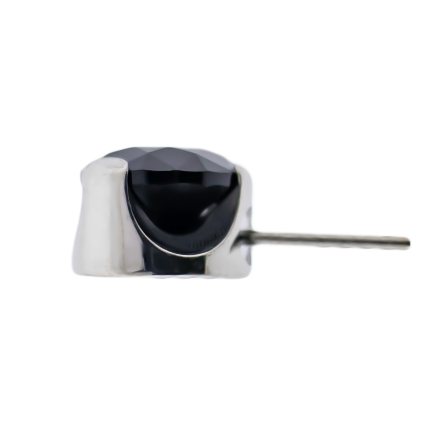 Keon- Round Front Facing Prong Set Low Profile End - Khrysos Jewelry
