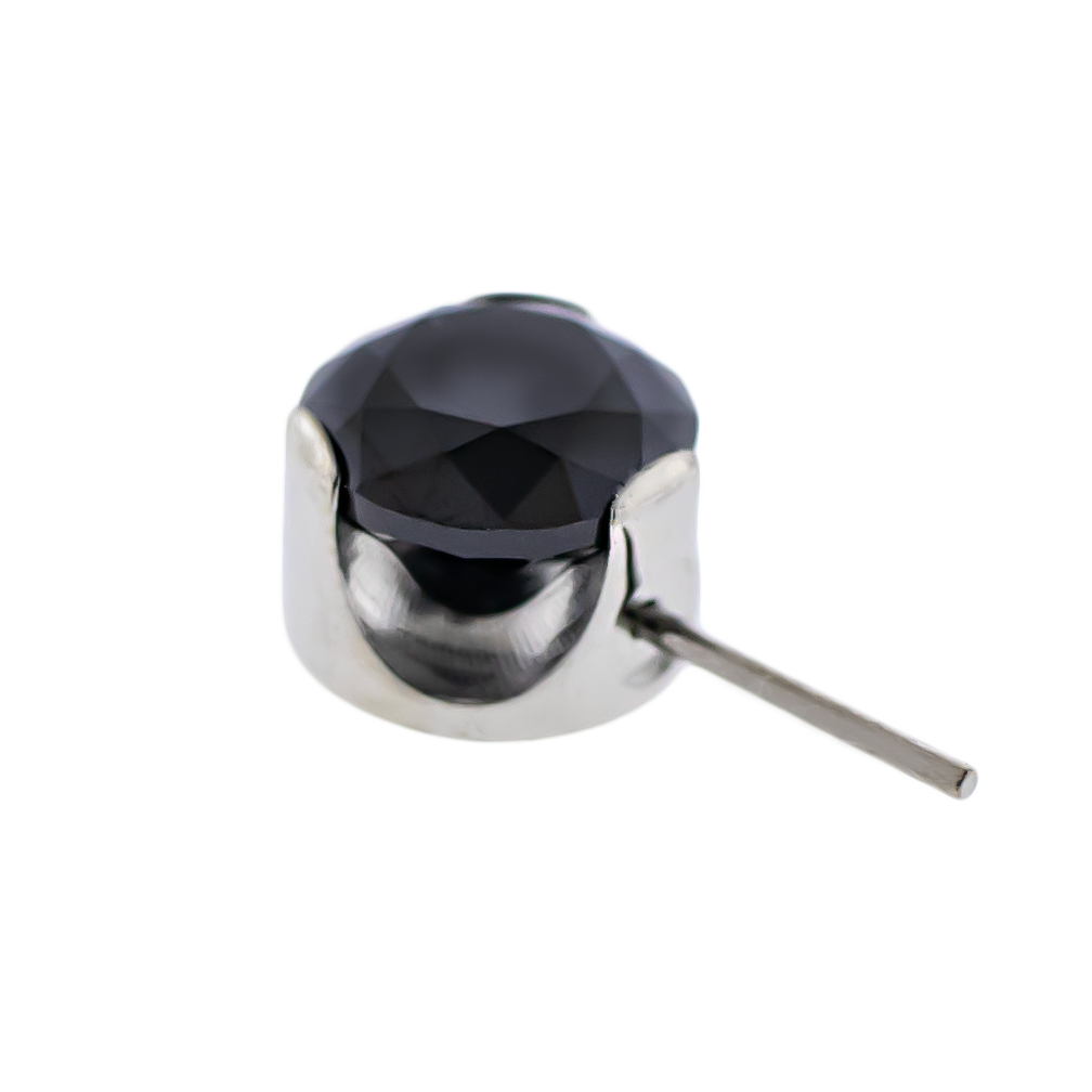 Keon- Round Front Facing Prong Set Low Profile End - Khrysos Jewelry