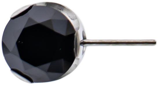 Keon- Round Front Facing Prong Set Low Profile End - Khrysos Jewelry