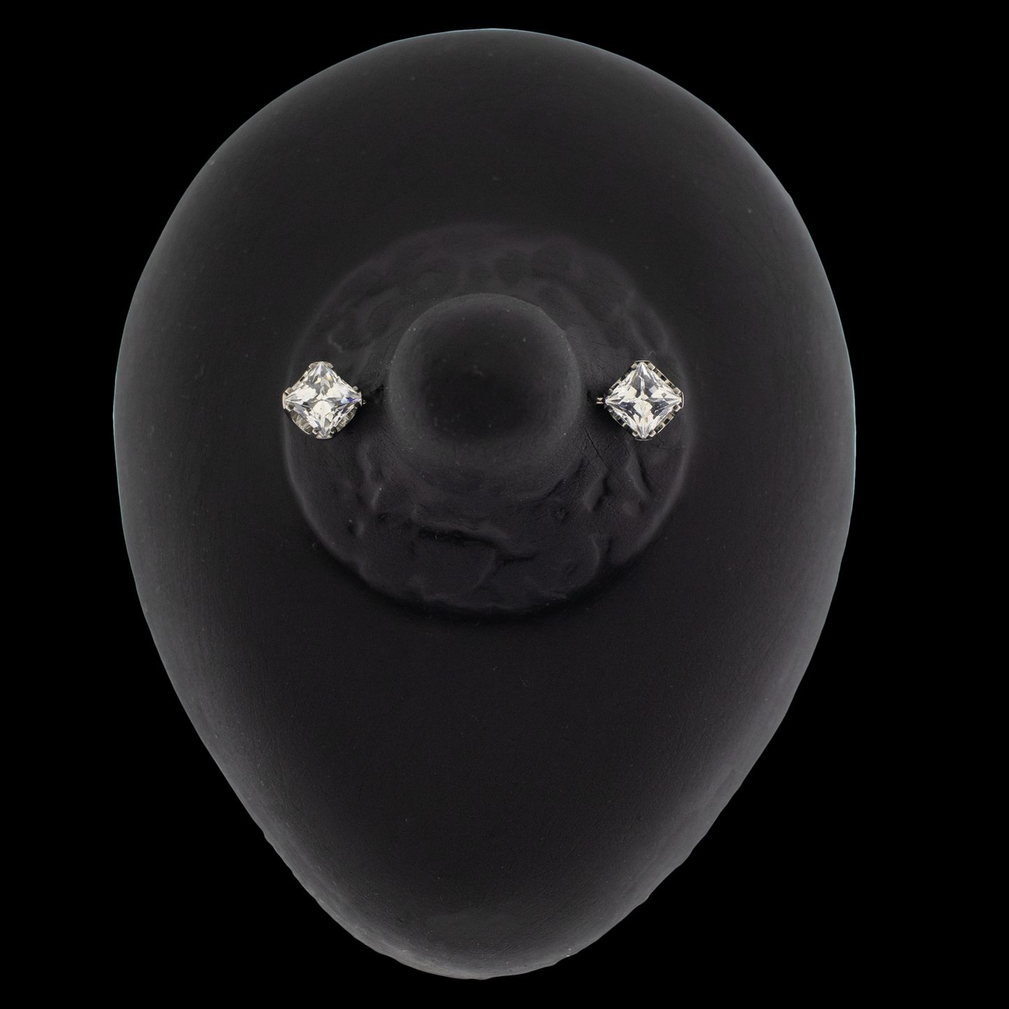 Axel- Square Front Facing Prong Set Low Profile End - Khrysos Jewelry