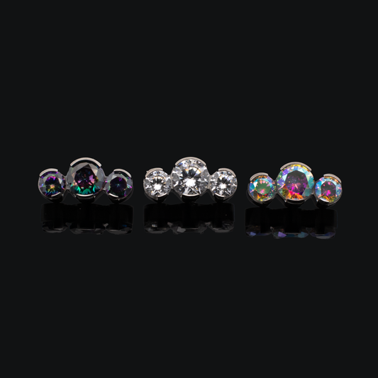 Gemma- 16G/18G Threaded - Khrysos Jewelry