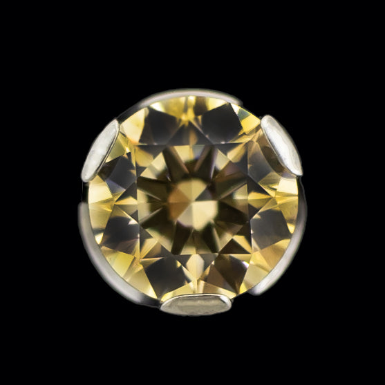 Keon - Round Prong Set Low Profile End - Khrysos Jewelry