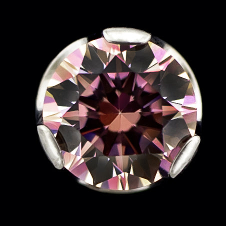 Keon - Round Prong Set Low Profile End - Khrysos Jewelry