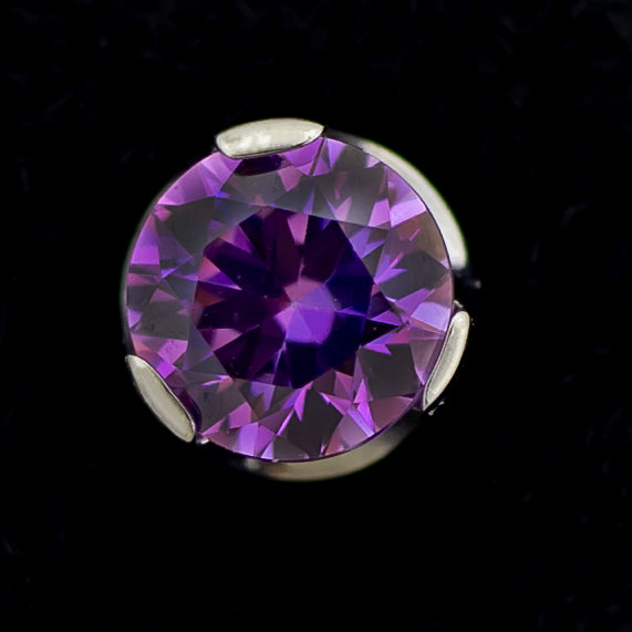 Keon - Round Prong Set Low Profile End - Khrysos Jewelry