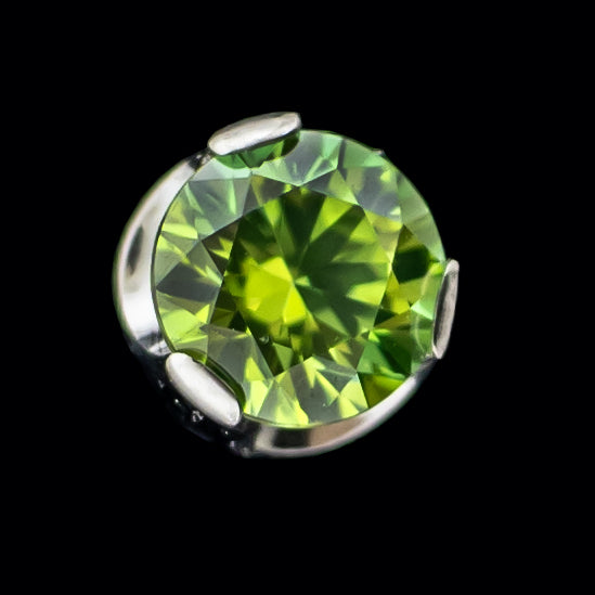 Keon - Round Prong Set Low Profile End - Khrysos Jewelry