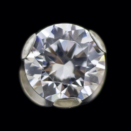 Keon - Round Prong Set Low Profile End - Khrysos Jewelry