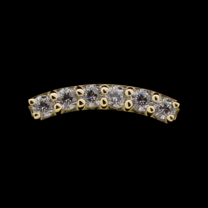 Royale - 14kt Threadless End - Khrysos Jewelry