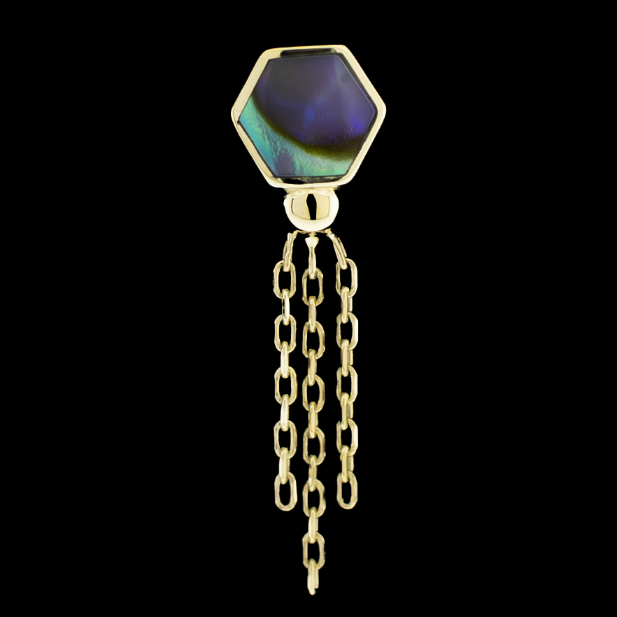 Aurevail - 14KT Gold Threadless End - Khrysos Jewelry