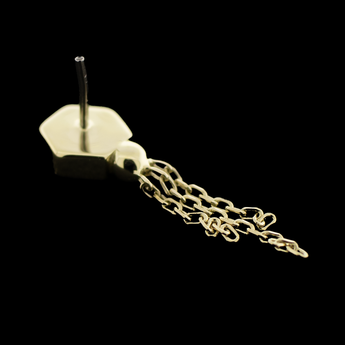 Aurevail - 14KT Gold Threadless End - Khrysos Jewelry
