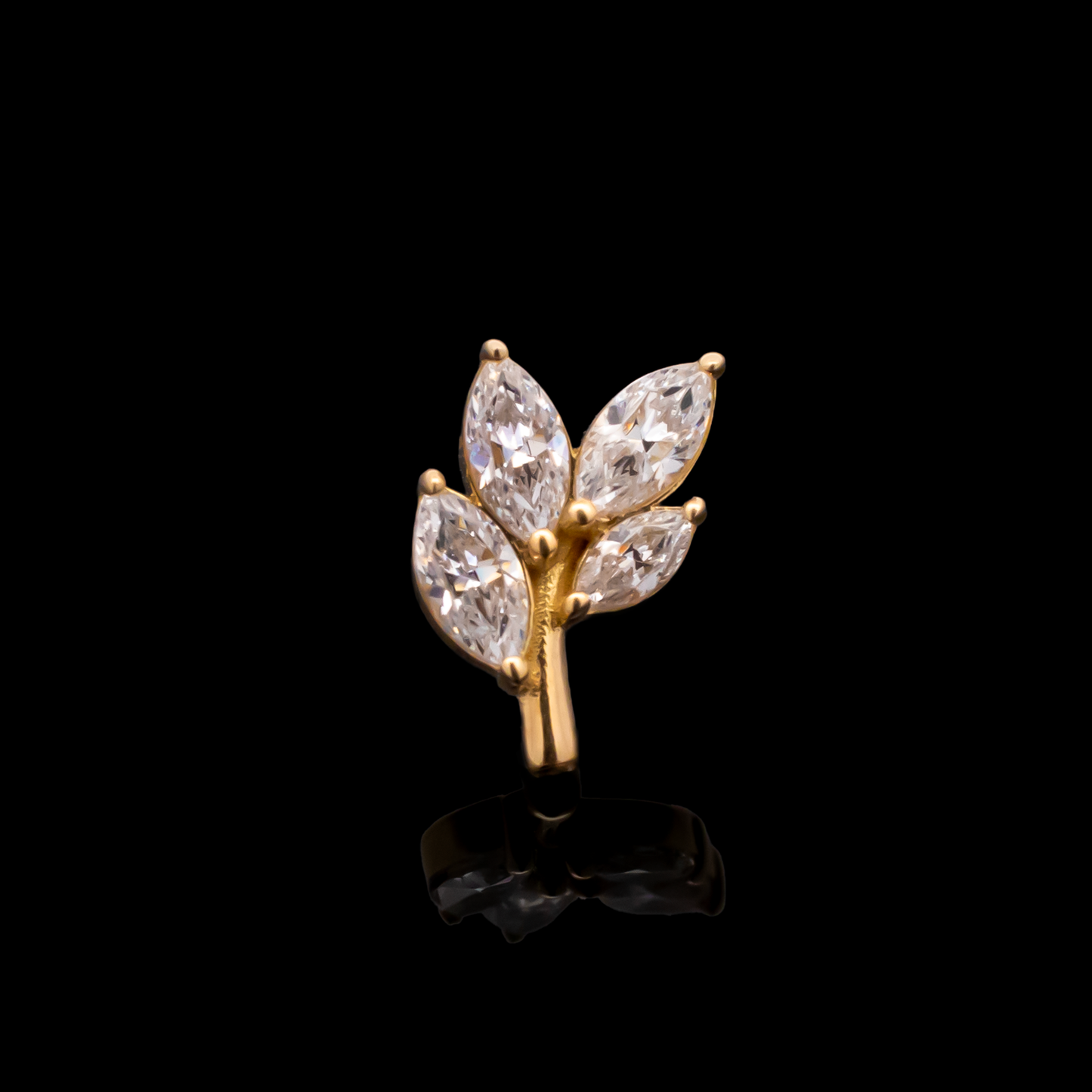 Valenza - 18kt Gold Threadless End - Khrysos Jewelry