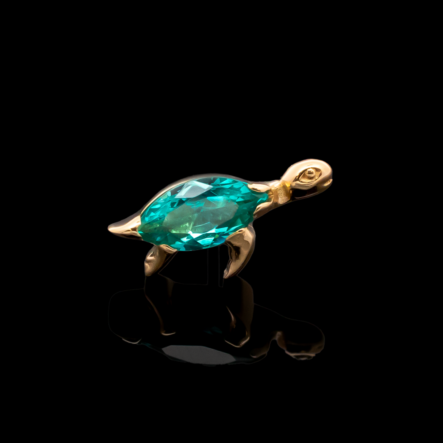 Isolara - 18kt Gold Threadless End - Khrysos Jewelry